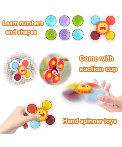 Suction Cup Spinner Toy for Baby - Suction Cup Fidget Spinner Toys Bath Toys Window Spinning Top Baby Toys 12-18 Months Chris...