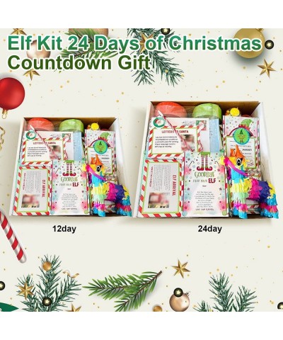 New Elf Kit 24 Days of Christmas Fun Elf Accessories Elf Mischief Prop Pack Elf Antics Christmas Countdown Gift for Children ...