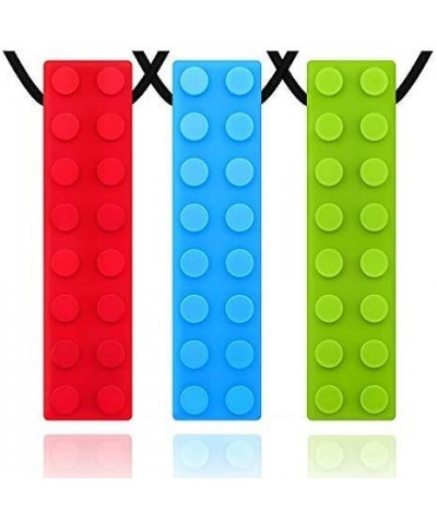 Sensory Chew Necklace Set Autism ADHD Teething Toys for Kids 3 Pack Chewy Sticks for Boys and Girls(Red Green Blue) $21.20 Ba...