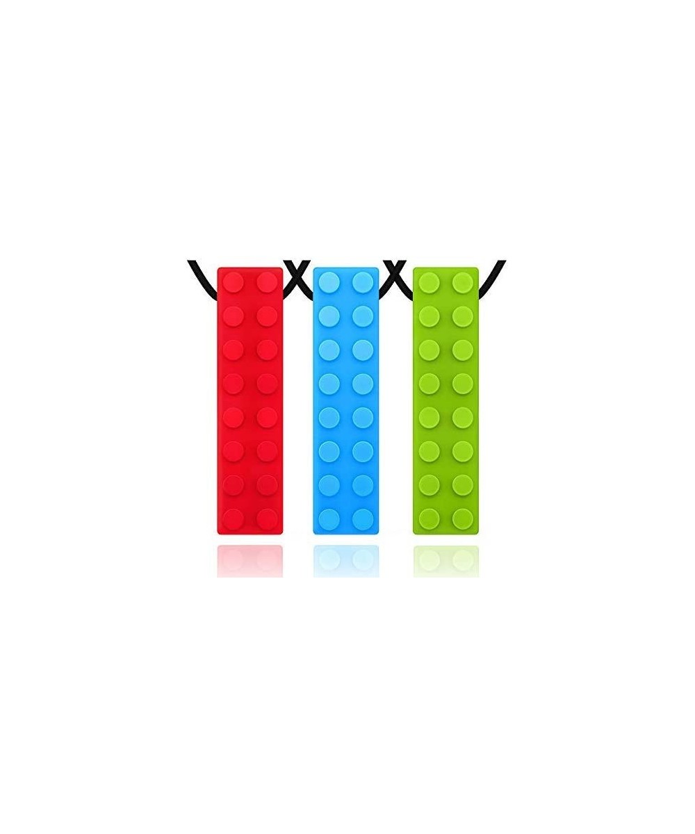 Sensory Chew Necklace Set Autism ADHD Teething Toys for Kids 3 Pack Chewy Sticks for Boys and Girls(Red Green Blue) $21.20 Ba...