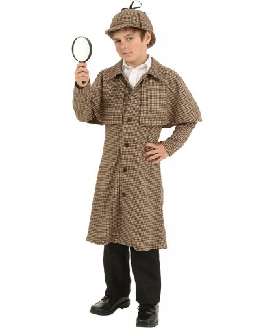 Kid's Detective Costume Houndstooth Sleuth Outfit $52.81 Kids' Costumes