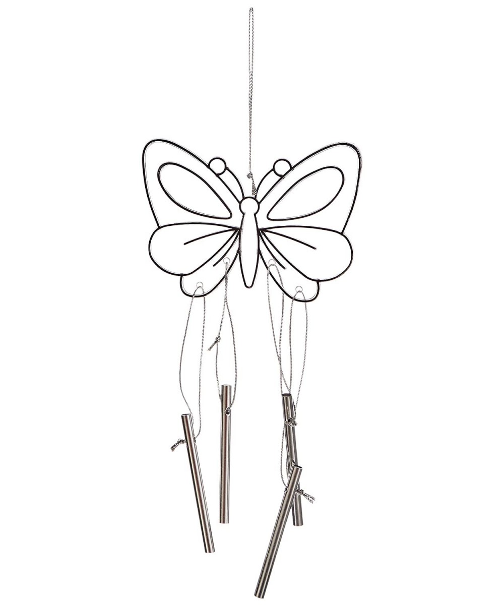 EF779 Butterfly Suncatcher Windchimes - Pack of 3 Craft Set for Kids to Decorate Novelty Toys for Children Perfect Party Loot...