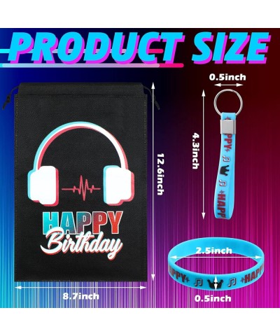 36 Pieces Music Party Favors Musical Social Media Birthday Party Supplies Include Music Party Favor Bags with Drawstring Sili...