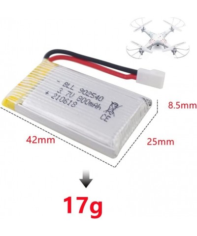 5pcs 3.7v 800mAh Lithium Battery with 5-in-1 Charger for Syma X5C X5C-1 X5 X5SC X5SW H5C V931 S5C S5W SS40 FQ36 T32 T5W H42 C...