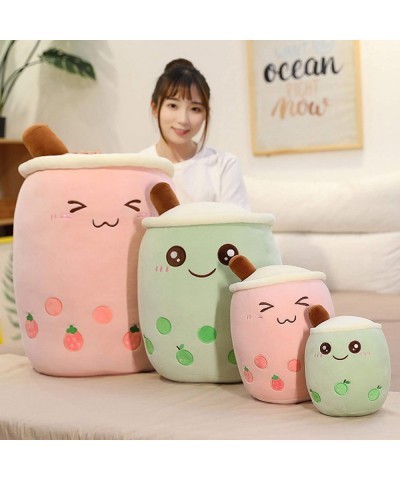 Cartoon Bubble Tea Plush Pillow Plush Boba Tea Cup Toy Figurine Toy 24/35 cm Cute Bubble Tea Cup Shaped Pillow with Suction T...