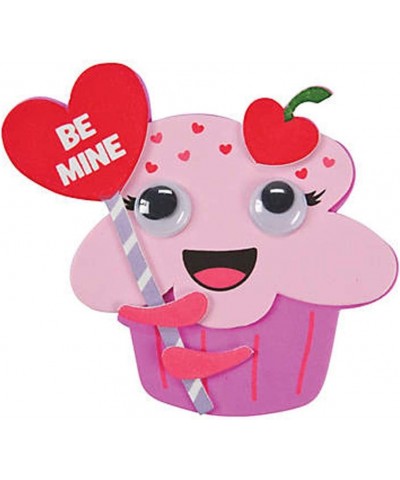 Set of 12 Adorable BE MINE Cupcake Valentine Magnet Project Craft Kits $25.84 Craft Kits