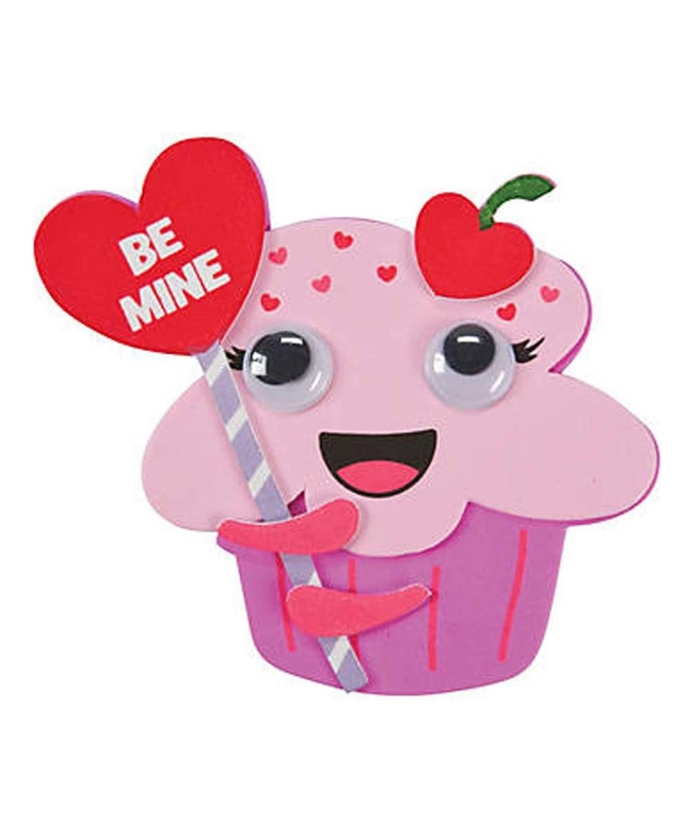 Set of 12 Adorable BE MINE Cupcake Valentine Magnet Project Craft Kits $25.84 Craft Kits