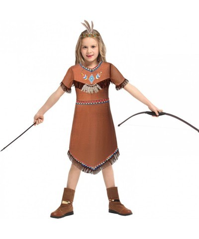 Native American Costume Girls Dress Indigenous American Indians Kids Cosplay 2-12 Years $32.94 Kids' Costumes