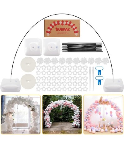 Balloon Arch Stand 10ft Wide Adjustable Balloon Arch Kit with Water Fillable Base 60pcs Balloon Clip Balloon Strip Tie Tool f...