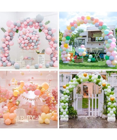 Balloon Arch Stand 10ft Wide Adjustable Balloon Arch Kit with Water Fillable Base 60pcs Balloon Clip Balloon Strip Tie Tool f...