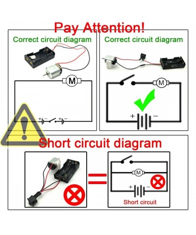 18 Set DC Motors Kit Mini Electric 1.5-3V 24000RPM Hobby Motor with 252Pcs Plastic Gears 2 x AA Battery Holder Wires for STEM...