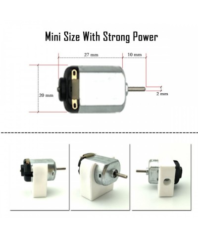 18 Set DC Motors Kit Mini Electric 1.5-3V 24000RPM Hobby Motor with 252Pcs Plastic Gears 2 x AA Battery Holder Wires for STEM...