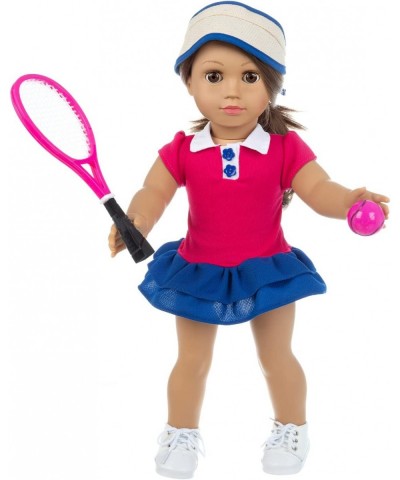 American Doll Clothes Tennis Outfit for 18 Inch Doll Clothes- Includes Hat Dress Racket Ball and Shoes.Fit American Doll Our ...