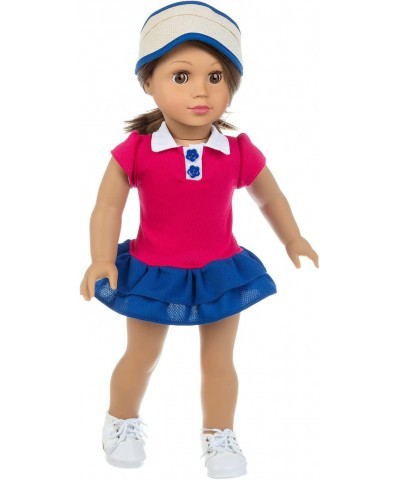 American Doll Clothes Tennis Outfit for 18 Inch Doll Clothes- Includes Hat Dress Racket Ball and Shoes.Fit American Doll Our ...