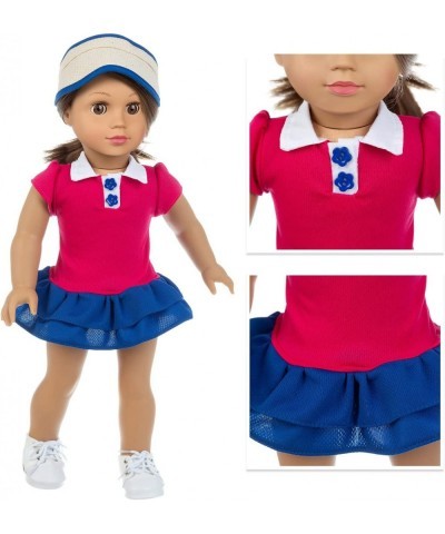 American Doll Clothes Tennis Outfit for 18 Inch Doll Clothes- Includes Hat Dress Racket Ball and Shoes.Fit American Doll Our ...