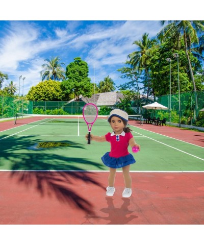 American Doll Clothes Tennis Outfit for 18 Inch Doll Clothes- Includes Hat Dress Racket Ball and Shoes.Fit American Doll Our ...