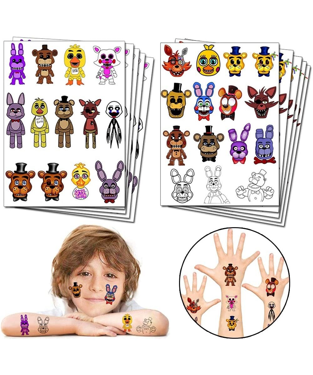 Video Game Party Favor Temporary Tattoos for Five Nights at Freddy Birthday Party Decorations supplies for Kids (10 Sheet) $1...