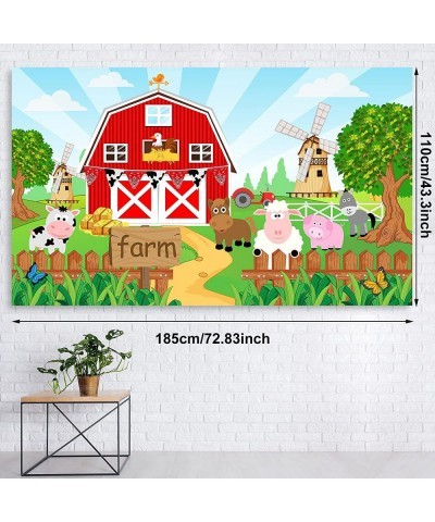 Farm Animals Theme Party Decorations Farm Barn Animals Backdrop Banner Farmhouse Animals Decor Party Tablecloth Balloon Arch ...