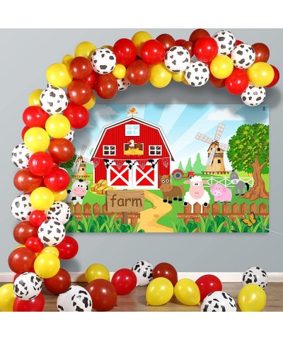 Farm Animals Theme Party Decorations Farm Barn Animals Backdrop Banner Farmhouse Animals Decor Party Tablecloth Balloon Arch ...