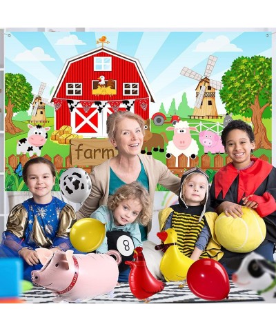 Farm Animals Theme Party Decorations Farm Barn Animals Backdrop Banner Farmhouse Animals Decor Party Tablecloth Balloon Arch ...