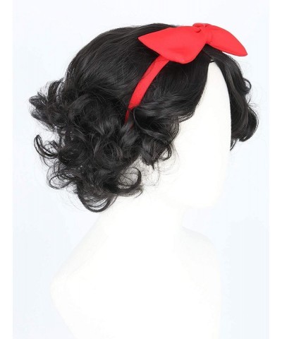 Kids Girls Wig with Bow Headband Short Black Wig Curly For Halloween Costume Cosplay $33.37 Kids' Dress-Up Accessories