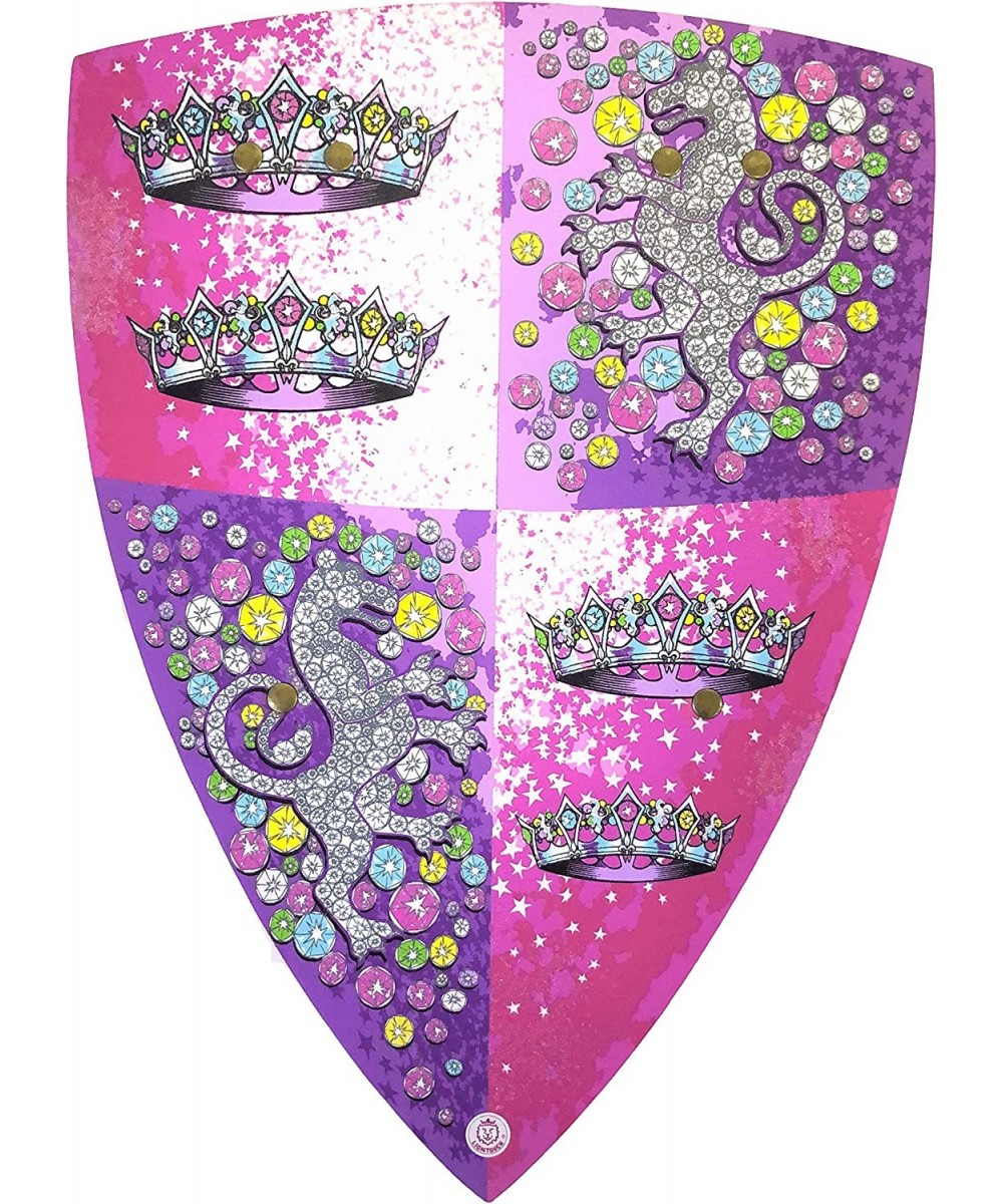 25201LT Crystal Princess Foam Toy Shield for Girls Pink | Part of A Kid's Costume Line $43.26 Kids' Dress-Up Accessories