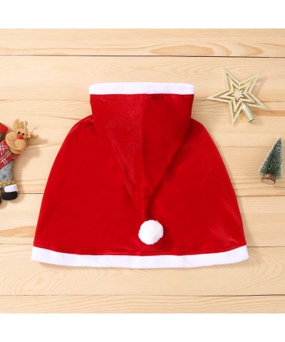 Toddler Baby Boy Girl Christmas Costumes Hooded Poncho Cape Cloak Fleece Jacket Coat Winter Outfit $16.84 Kids' Costumes