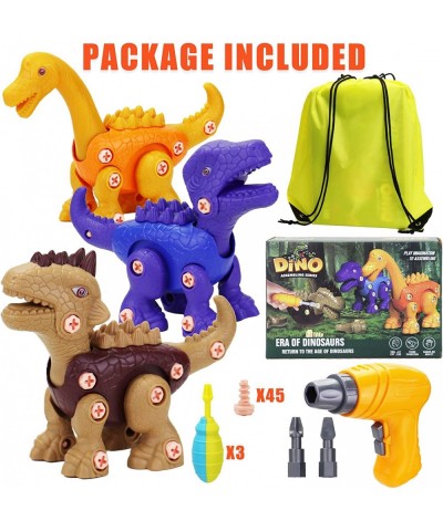 Take Apart Dinosaur Toys - Dinasor Toys for Boys and Girls Take Apart Toys with Electric Drill Build a Dinosaur Kit for Kids ...