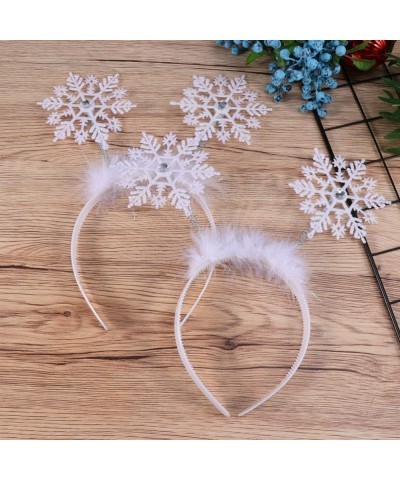 6pcs Christmas Headbands Snowflake Hair Hoops Holiday Hair Band Headdress for Christmas Party Cosplay Supplies $28.72 Kids' P...