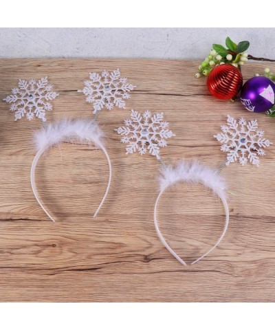 6pcs Christmas Headbands Snowflake Hair Hoops Holiday Hair Band Headdress for Christmas Party Cosplay Supplies $28.72 Kids' P...