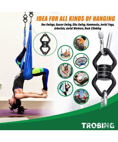 Swing Swivel 30KN Rotational Safety Device Swing Swivel Hanger 360° Rotator with Hanging Accessory for Aerial Yoga Hanging Ha...