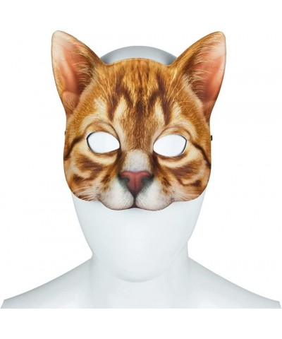 Cat Mask Animal Half Face Mask Fancy Dress Animal Tabby Mask Animal Cat Head Mask Halloween Novelty Costume Party Accessory $...