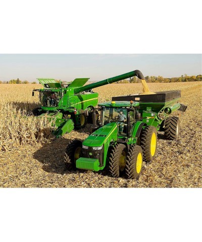 Puzzles for Adults Jigsaw Puzzles 1000 Pieces for Adults Kids– Tractor Collecting Wheat Wooden Puzzle Jigsaw Puzzle Artwork I...