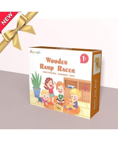 Wooden Ramp Racer. Race Track for Toddlers and 3 Wood Cars and 2 Balls Toddler Toys for 1 2 3 Year Old Boy and Girl Gifts $81...