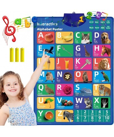 Electronic Interactive Alphabet Wall Chart(3 AAA Batteries Included) Learning Toys for Toddlers 1-3 Birthday Gifts Educationa...