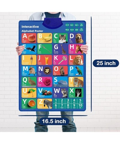 Electronic Interactive Alphabet Wall Chart(3 AAA Batteries Included) Learning Toys for Toddlers 1-3 Birthday Gifts Educationa...