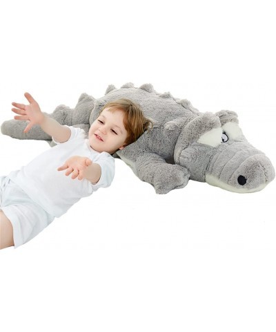 43.3 inch Realistic Giant Gray Alligator Stuffed Animal Plush Toy Stuffed Alligator Crocodile Plush Pillow… $59.81 Stuffed An...