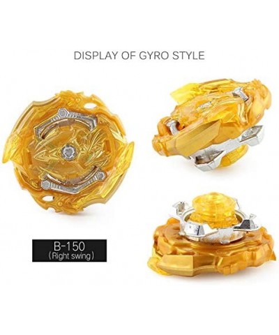 Bay Burst Metal Master Fusion Grip Gyro 4X High Performance Tops Attack Set with Launcher $33.46 Novelty Spinning Tops