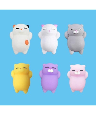 Mochi Squishy Toys 6 Pcs Mini Squishy Kawaii Cat Suqeeze Toys Animals Stress Toys Squishies $15.75 Miniature Novelty Toys