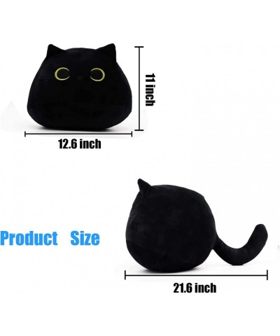 ZMUP Black Cat Plush Toy Cute Round Big-Eyed Black Cat Plush Pillow Stuffed Animal Toy (21.6 inch) $26.07 Kids' Plush Toy Pil...