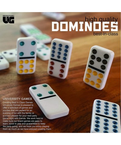 Double 9 Colored Dot Dominoes Travel Tin Set from University Games 2 to 8 Players Ages 8 to 99 $17.31 Domino & Tile Games