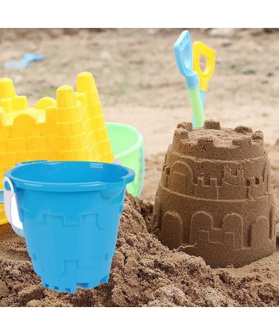 Dilabnda Beach Gear 7" Plastic Beach Castle Mold Buckets Sand Pail Water Bucket for Beach Fun Summer Party Fishing Space Savi...