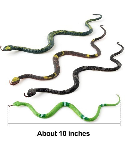 12 Pieces Plastic Snakes Toy Snakes for Boys or Girls Rubber Snakes Realistic Rainforest Fake Snakes Fake Prank Prop Great as...