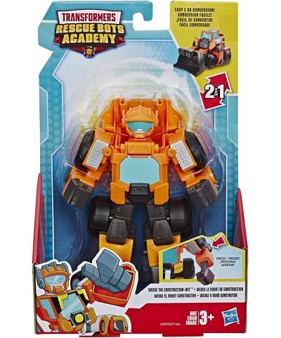 Transformers Rescue Bots Academy Wedge The Construction-Bot Converting Toy Robot 6-Inch Collectible Action Figure for Kids Ag...