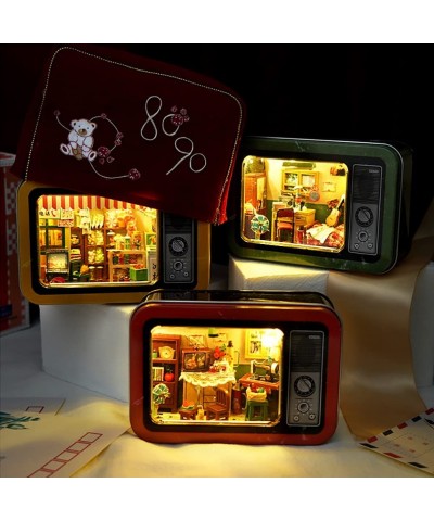 DIY Tinplate Box Childhood Memories Theme TV Model Miniature Tin Box Doll House Kit Creative Children's Toy (3pcs) $77.45 Dol...