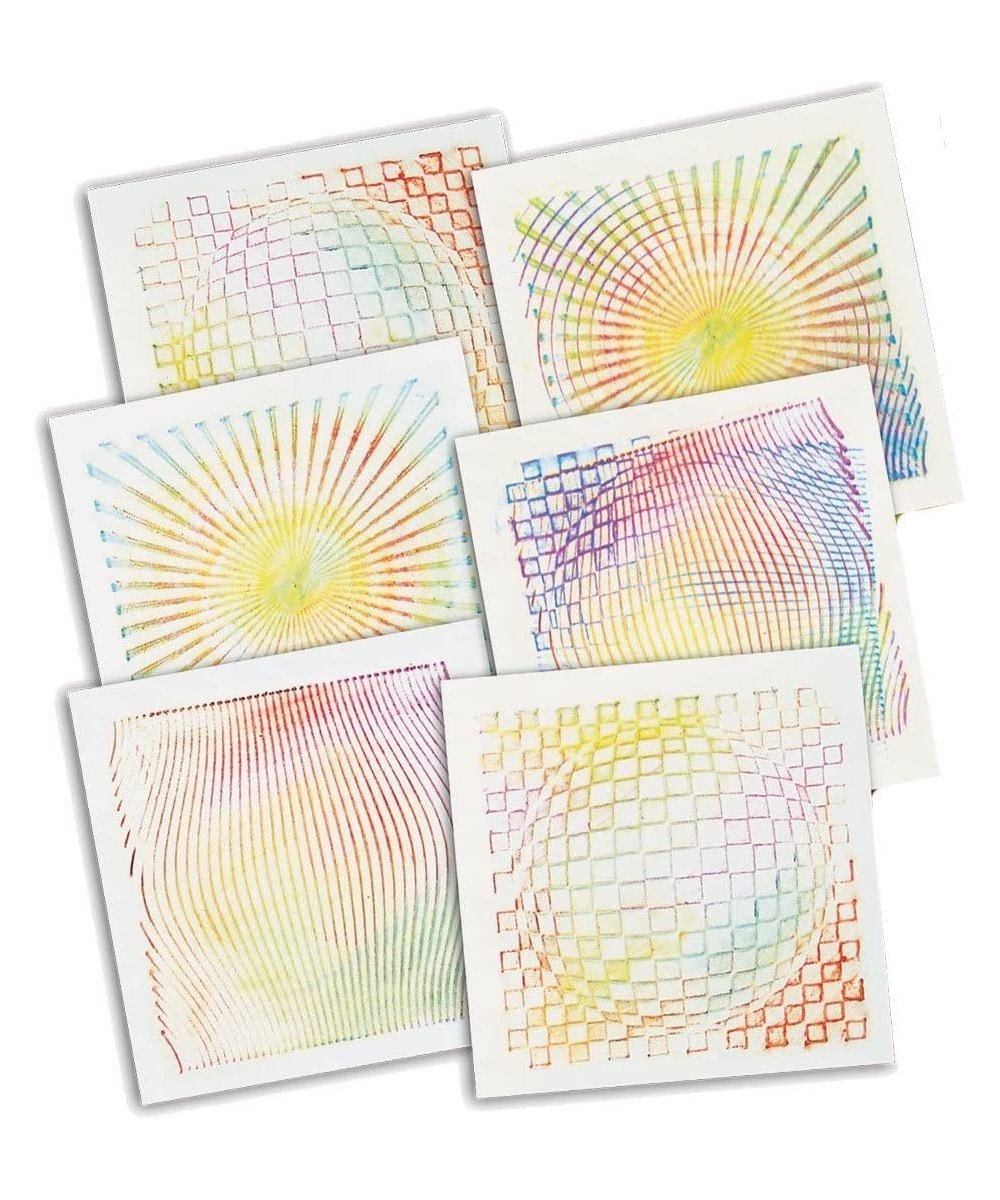 R5841 Optical Illusion 7 by 7-Inch Rubbing Plates 6-Pack $22.52 Kids' Drawing & Writing Boards