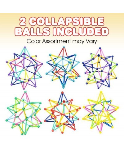 Expandable Ball Toy - Set of 2 Expanding Mini Spheres for Kids and Adults Stress Relief Fidget Toy for ADHD Anxiety Autistic ...