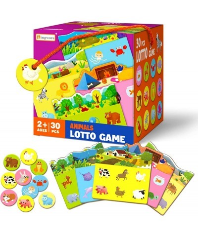 Matching Game - 30 PCS Animal Lotto Game for Kids Memory Card Games for Kids 3 and Up Preschool Learning Toys for Toddlers 1-...