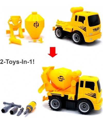 Construct A Truck - Mixer. Take it Apart & Put it Back Together + Friction Powered(2-Toys-in-1!) Awesome Award Winning Toy Th...