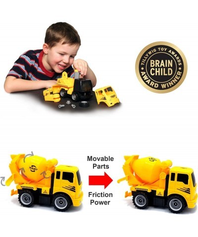 Construct A Truck - Mixer. Take it Apart & Put it Back Together + Friction Powered(2-Toys-in-1!) Awesome Award Winning Toy Th...